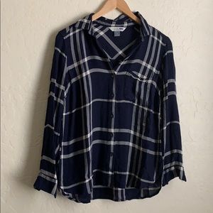 Old Navy - Navy & white Classic Button-down Shirt